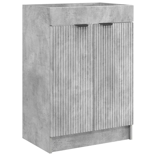 Bathroom under Sink Cabinet Concrete Grey 78.5 x 37.5 x 81 cm