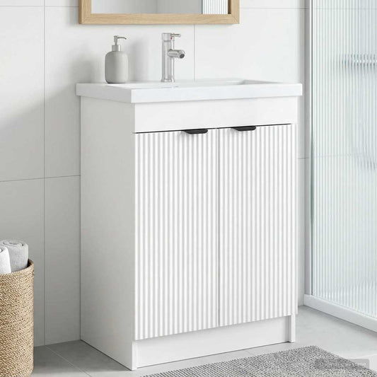 Bathroom under Sink Cabinet High Gloss White