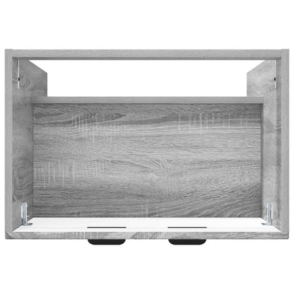 Bathroom under Sink Cabinet Grey Sonoma 78.5 x 37.5 x 81 cm