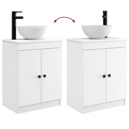 Bathroom Vanity with Sink White 54 x 35 x 83 cm Engineered Wood