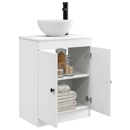 Bathroom Vanity with Sink White 54 x 35 x 83 cm Engineered Wood