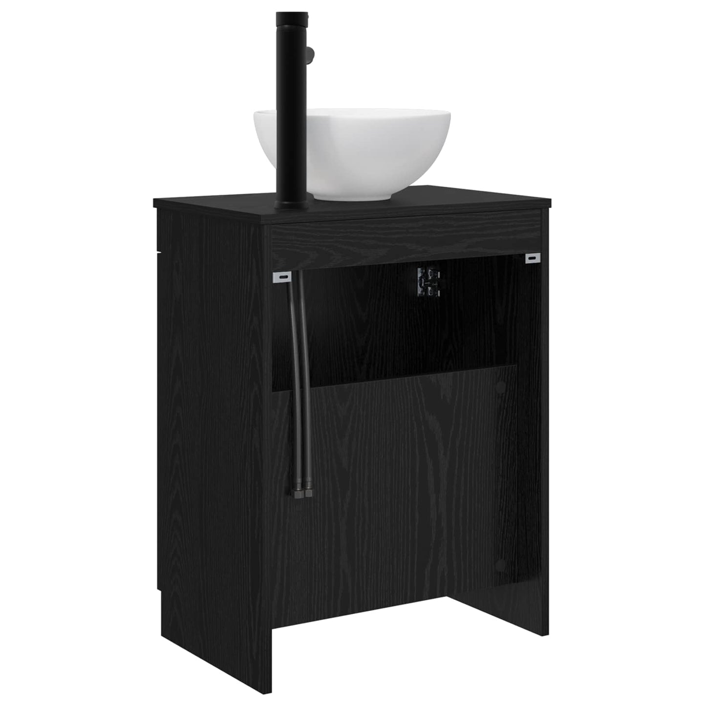 Bathroom Vanity with Sink Black 54 x 35 x 83 cm Engineered Wood