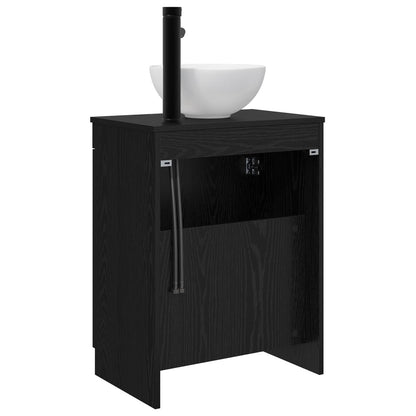 Bathroom Vanity with Sink Black 54 x 35 x 83 cm Engineered Wood