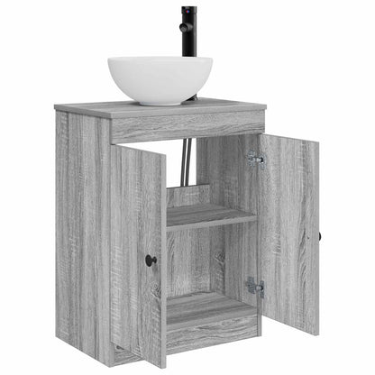 Bathroom Vanity with Sink Grey Sonoma 54 x 35 x 83 cm