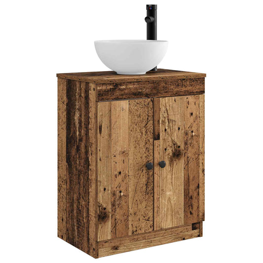 Bathroom Vanity with Sink Old Wood 54 x 35 x 83 cm