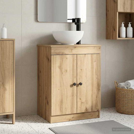 Bathroom Vanity with Sink Artisan Oak 54 x 35 x 83 cm