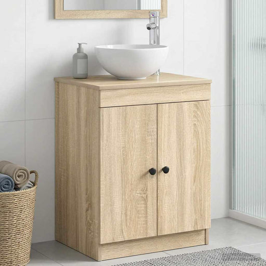 Bathroom Cabinet Sonoma Oak 54 x 41 x 70 cm Engineered Wood
