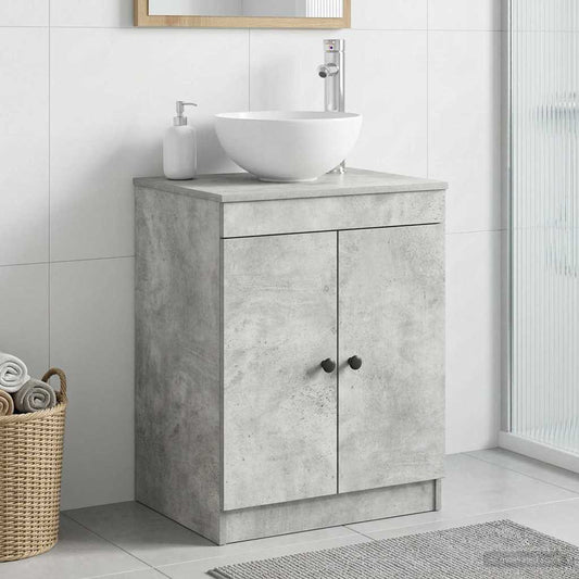 Bathroom Cabinet Concrete Grey 54 x 41 x 70 cm Engineered Wood