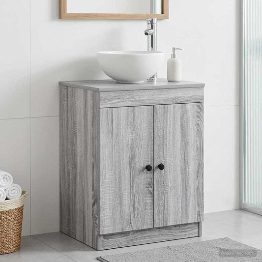 Bathroom Cabinet Grey Sonoma 54 x 41 x 70 cm Engineered Wood