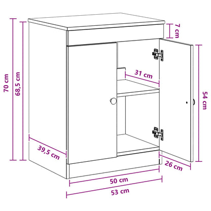 Bathroom Cabinet Old Wood 54 x 41 x 70 cm Engineered Wood