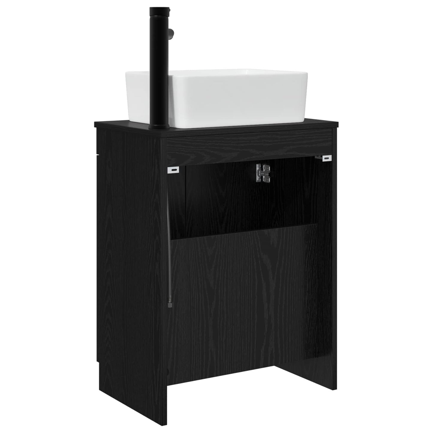 Bathroom Vanity with Sink Black 54 x 35 x 83 cm Engineered Wood