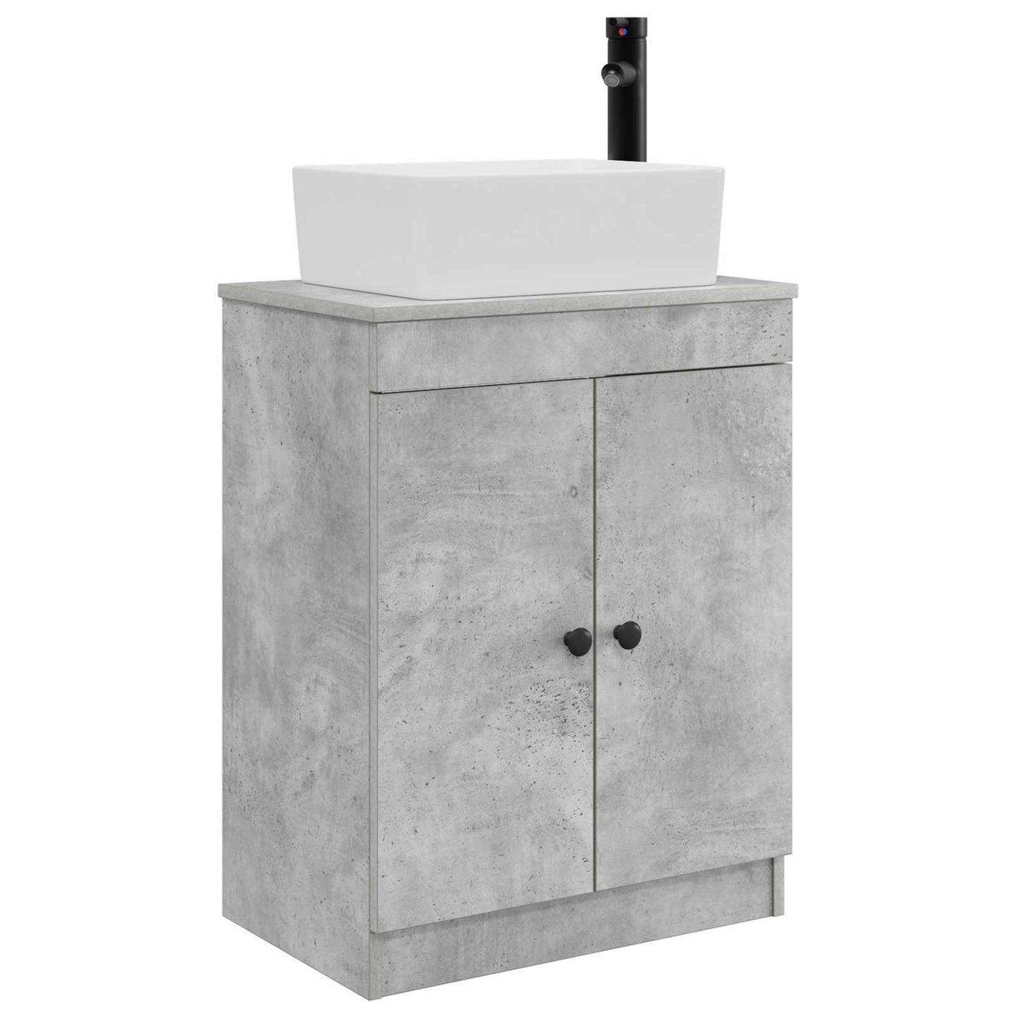 Bathroom Vanity with Sink Concrete Grey 54 x 35 x 83 cm