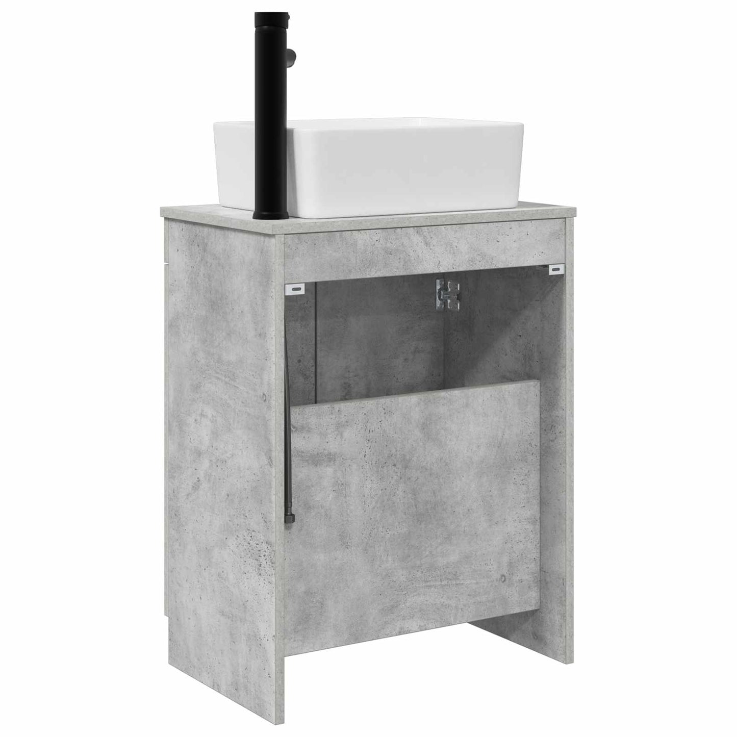 Bathroom Vanity with Sink Concrete Grey 54 x 35 x 83 cm