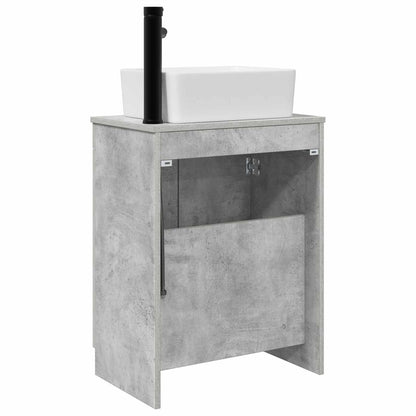 Bathroom Vanity with Sink Concrete Grey 54 x 35 x 83 cm