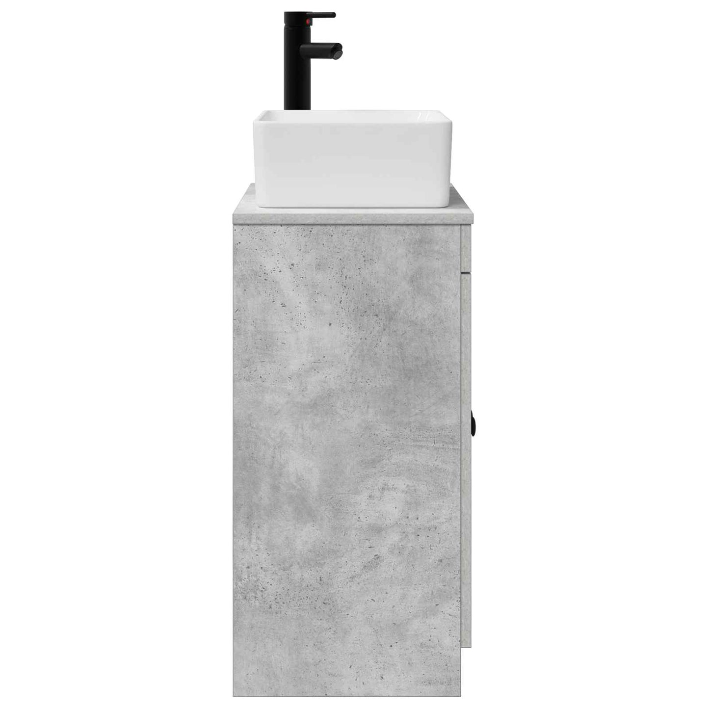 Bathroom Vanity with Sink Concrete Grey 54 x 35 x 83 cm