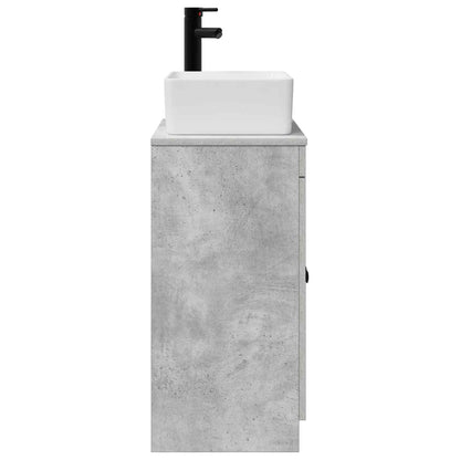 Bathroom Vanity with Sink Concrete Grey 54 x 35 x 83 cm