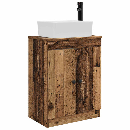 Bathroom Vanity with Sink Old Wood 54 x 35 x 83 cm