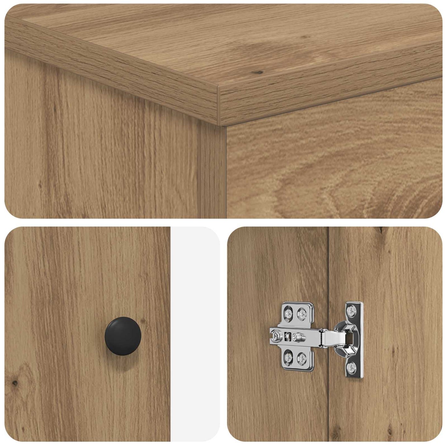 Bathroom Vanity with Sink Artisan Oak 54 x 35 x 83 cm