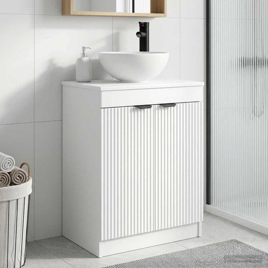 Bathroom Vanity with Sink White 54 x 35 x 83 cm Engineered Wood