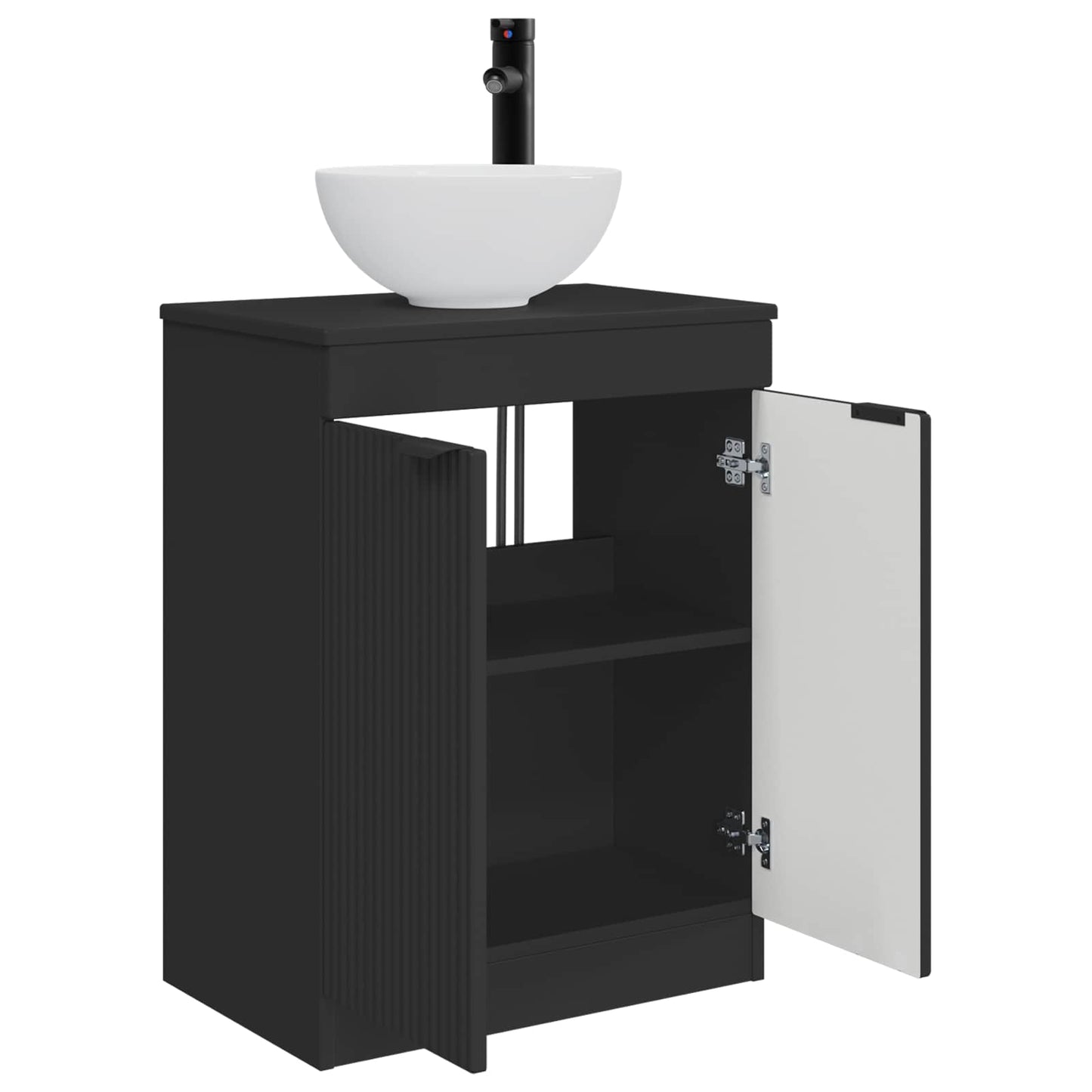 Bathroom Vanity with Sink Black 54 x 35 x 83 cm Engineered Wood