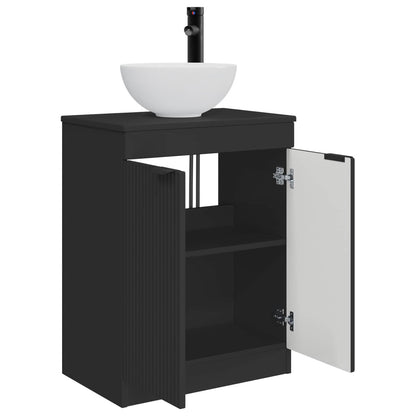 Bathroom Vanity with Sink Black 54 x 35 x 83 cm Engineered Wood