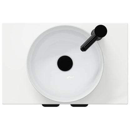 Bathroom Vanity with Sink High Gloss White 54 x 35 x 83 cm