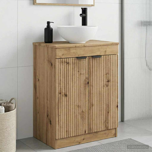 Bathroom Vanity with Sink Artisan Oak 54 x 35 x 83 cm