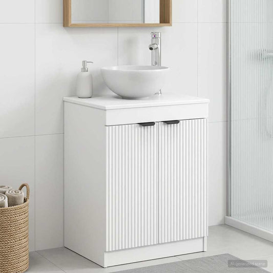 Bathroom Cabinet White 54 x 41 x 70 cm Engineered Wood