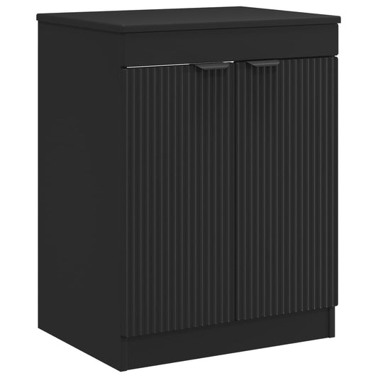 Bathroom Cabinet Black 54 x 41 x 70 cm Engineered Wood