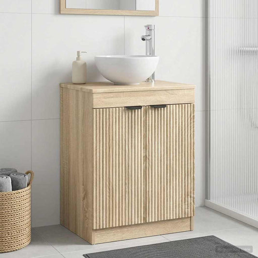 Bathroom Cabinet Sonoma Oak 54 x 41 x 70 cm Engineered Wood