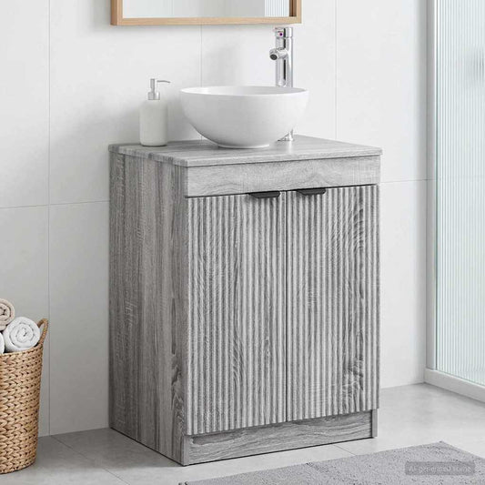 Bathroom Cabinet Grey Sonoma 54 x 41 x 70 cm Engineered Wood