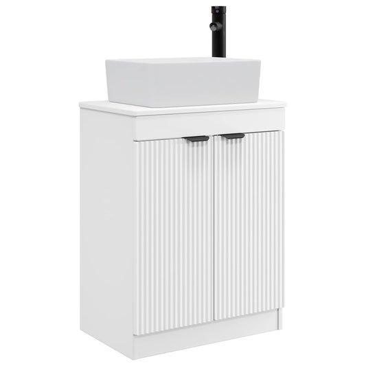 Bathroom Vanity with Sink White 54 x 35 x 83 cm Engineered Wood