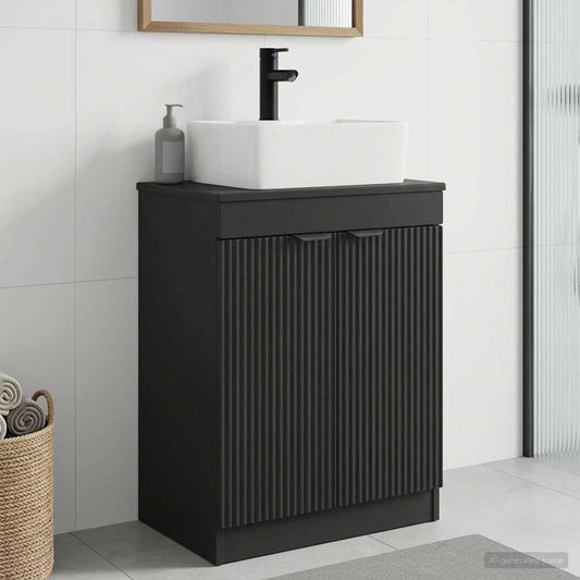 Bathroom Vanity with Sink Black 54 x 35 x 83 cm Engineered Wood