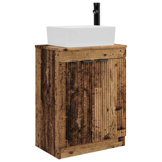 Bathroom Vanity with Sink Old Wood 54 x 35 x 83 cm