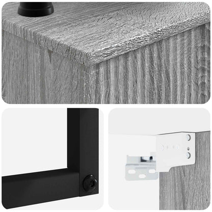 Wall-Mounted Wash Basin Grey Sonoma 40 x 35 x 39 cm