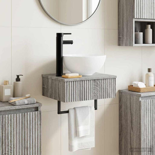 Wall-Mounted Wash Basin Grey Sonoma 40 x 35 x 39 cm