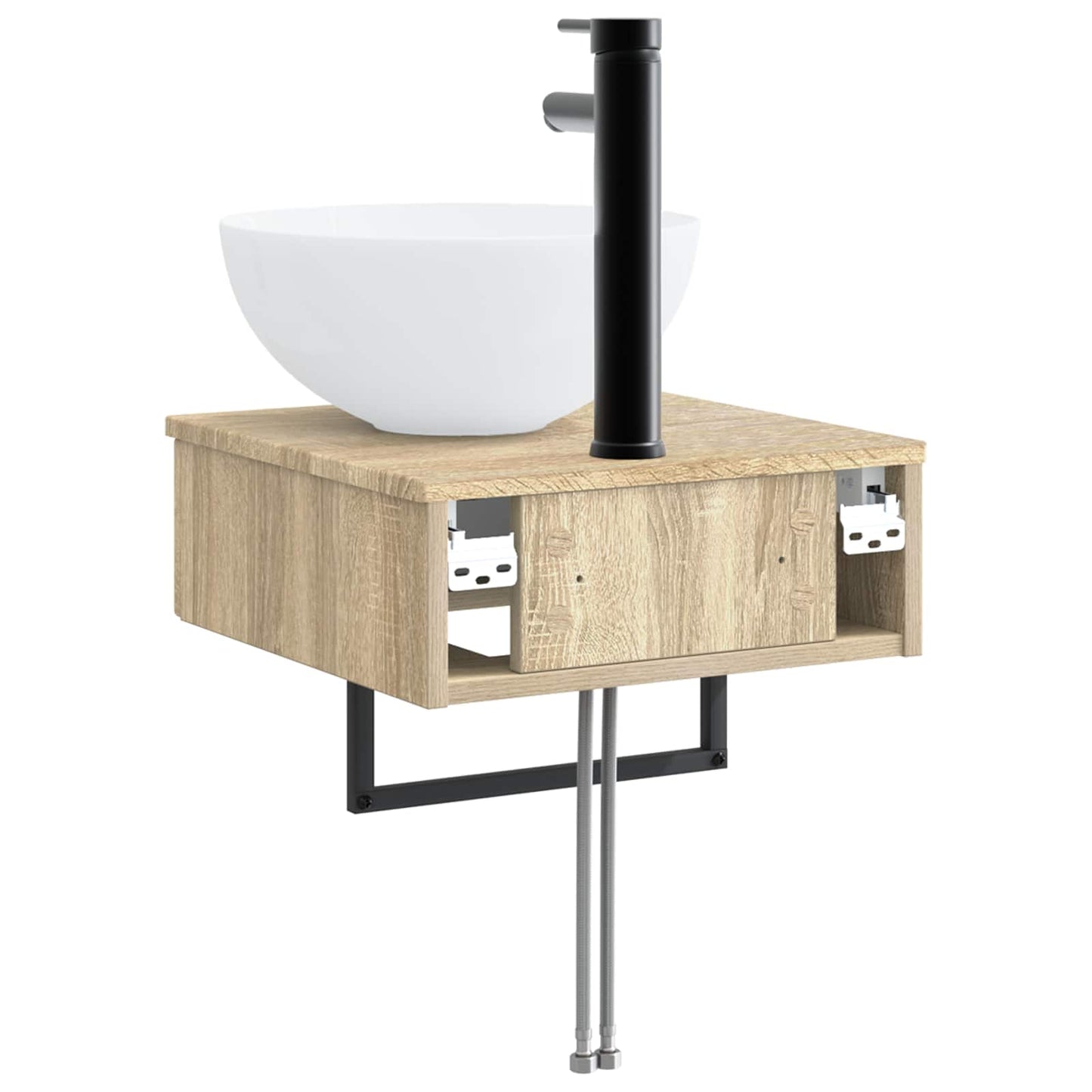 Wall-Mounted Wash Basin Sonoma Oak 40 x 41 x 40.5 cm