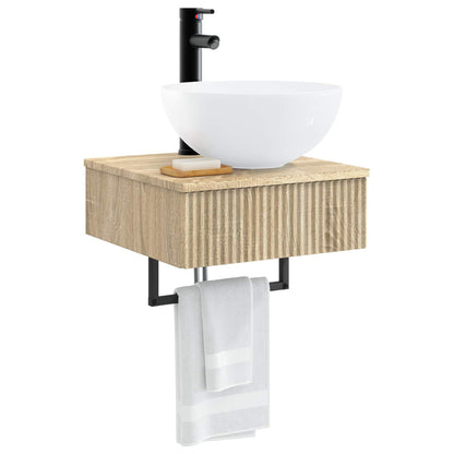Wall-Mounted Wash Basin Sonoma Oak 40 x 41 x 40.5 cm