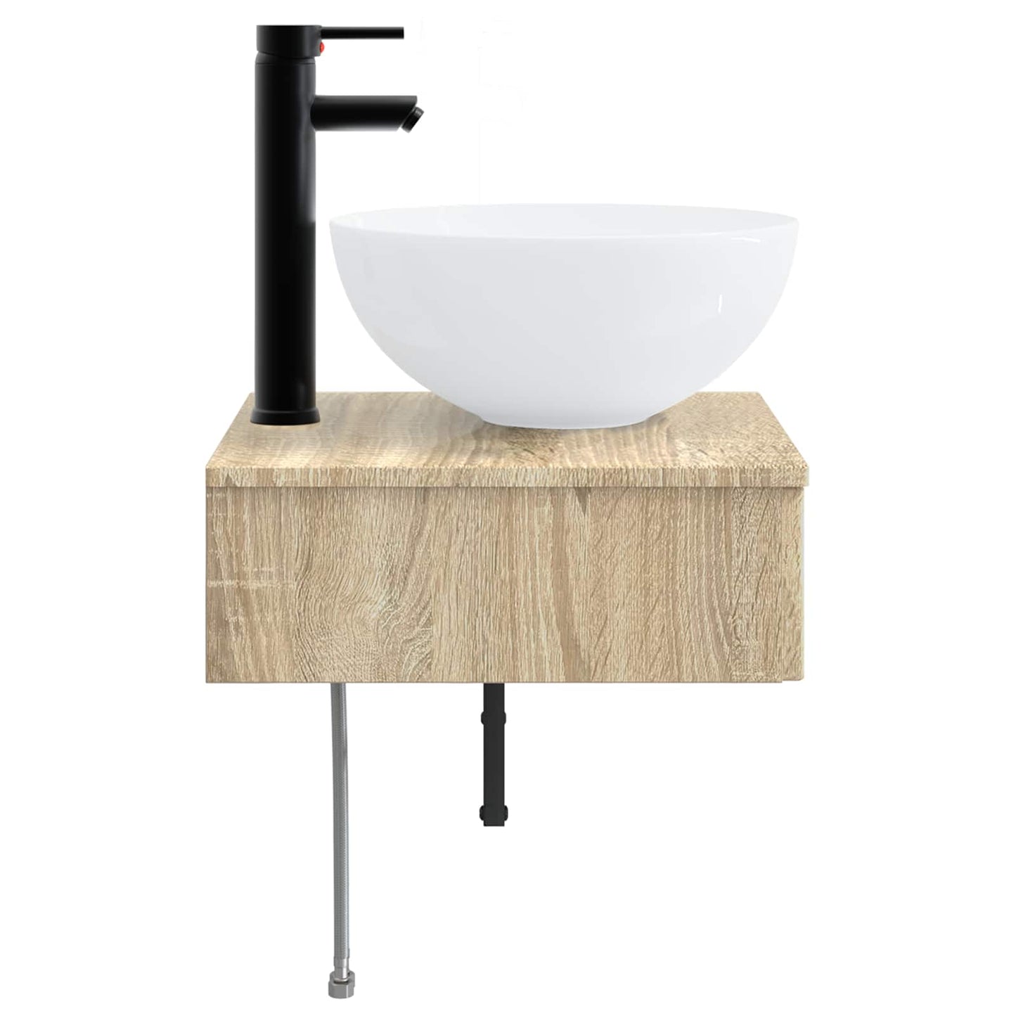 Wall-Mounted Wash Basin Sonoma Oak 40 x 41 x 40.5 cm