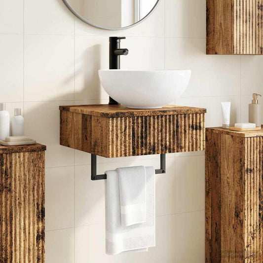 Wall-Mounted Wash Basin Old Wood 40 x 41 x 40.5 cm
