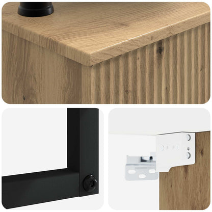 Wall-Mounted Wash Basin Artisan Oak 40 x 41 x 40.5 cm