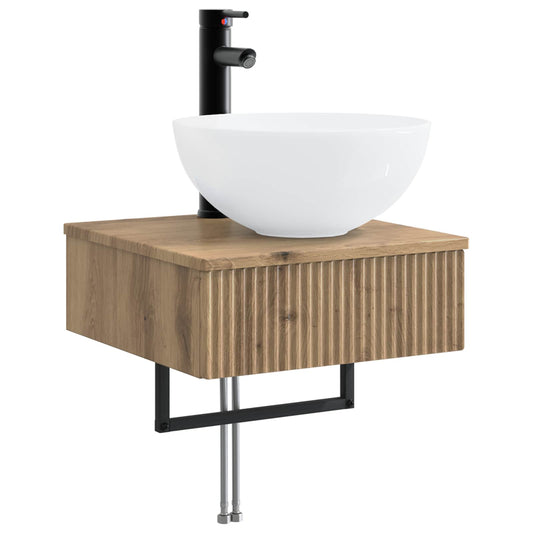 Wall-Mounted Wash Basin Artisan Oak 40 x 41 x 40.5 cm