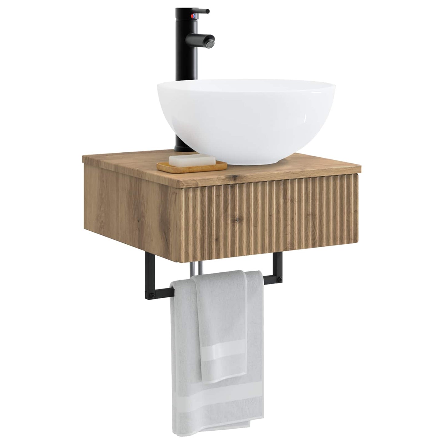 Wall-Mounted Wash Basin Artisan Oak 40 x 41 x 40.5 cm