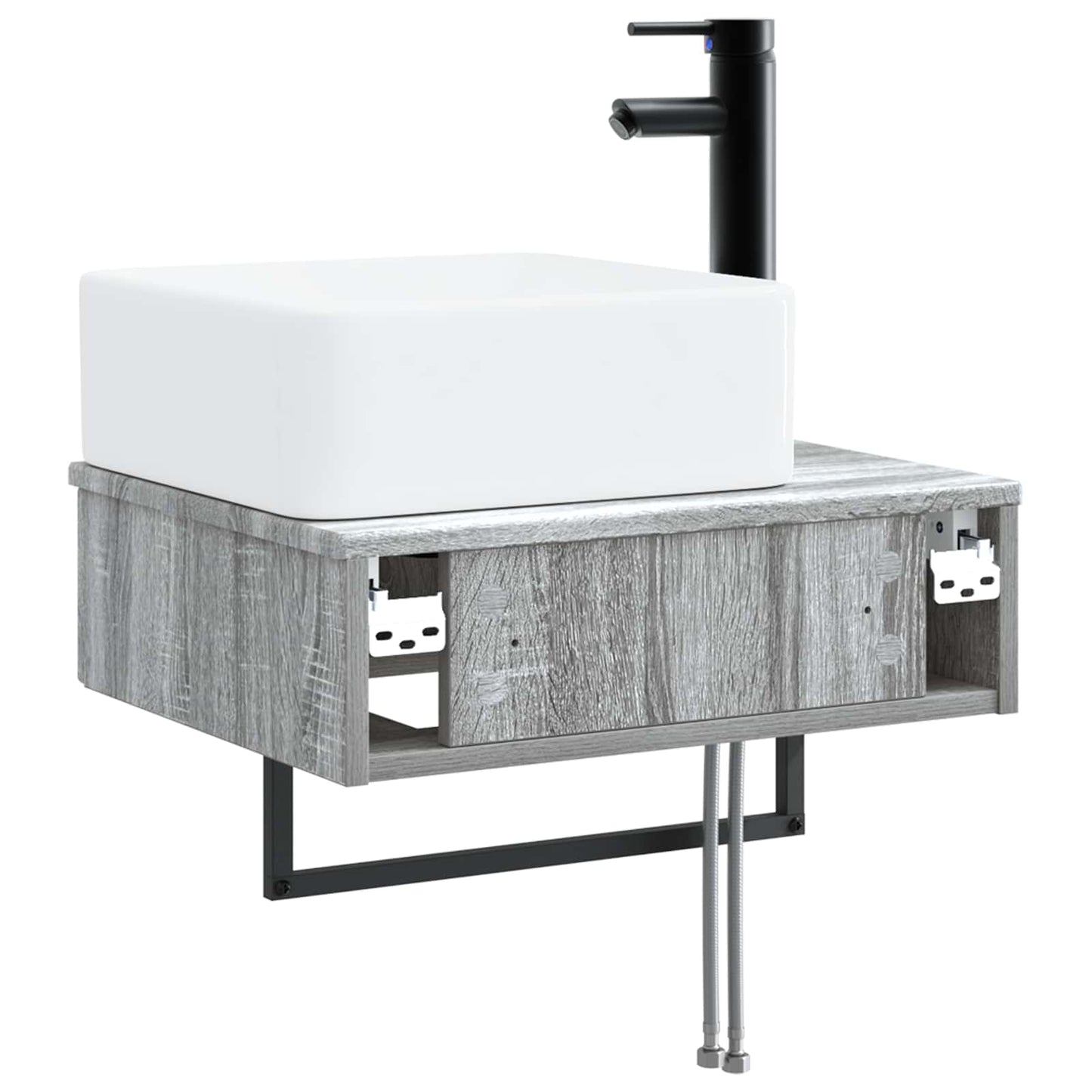 Wall-Mounted Wash Basin Grey Sonoma 50 x 41 x 39 cm