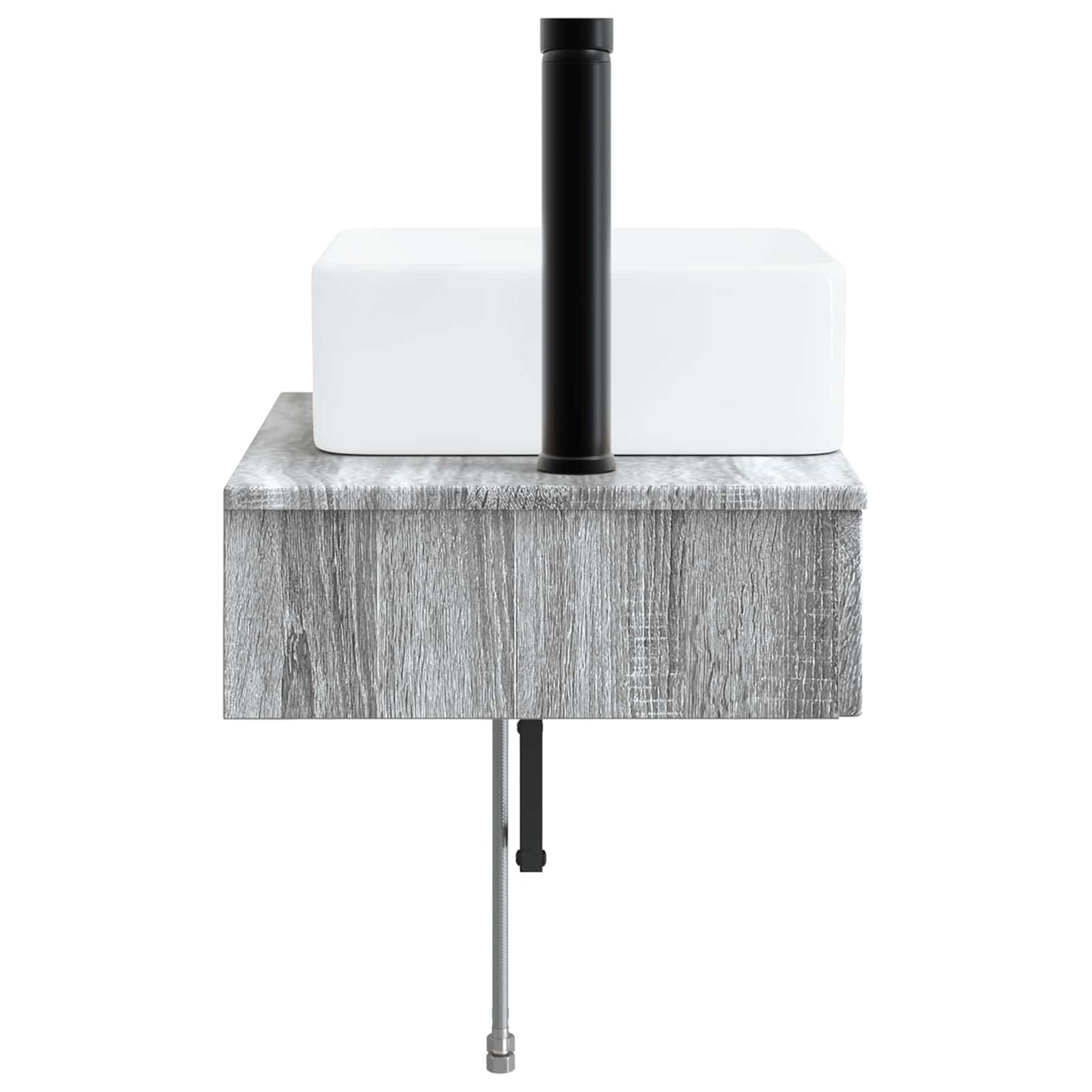 Wall-Mounted Wash Basin Grey Sonoma 50 x 41 x 39 cm