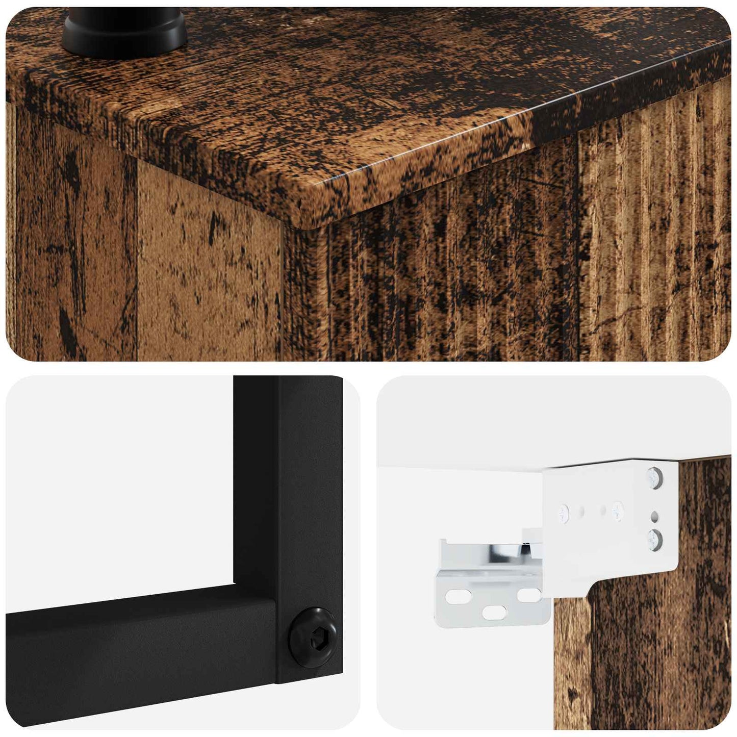 Wall-Mounted Wash Basin Old Wood 50 x 41 x 39 cm