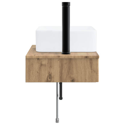 Wall-Mounted Wash Basin Artisan Oak 50 x 41 x 39 cm