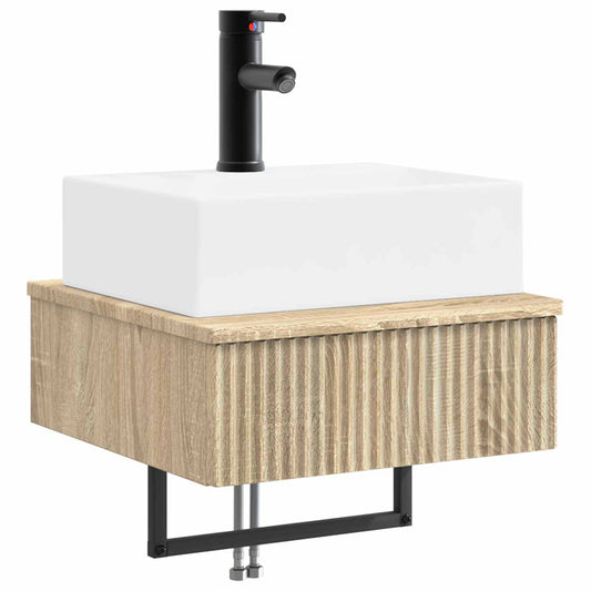 Wall-Mounted Wash Basin Sonoma Oak 40 x 41 x 39 cm