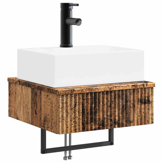 Wall-Mounted Wash Basin Old Wood 40 x 41 x 39 cm