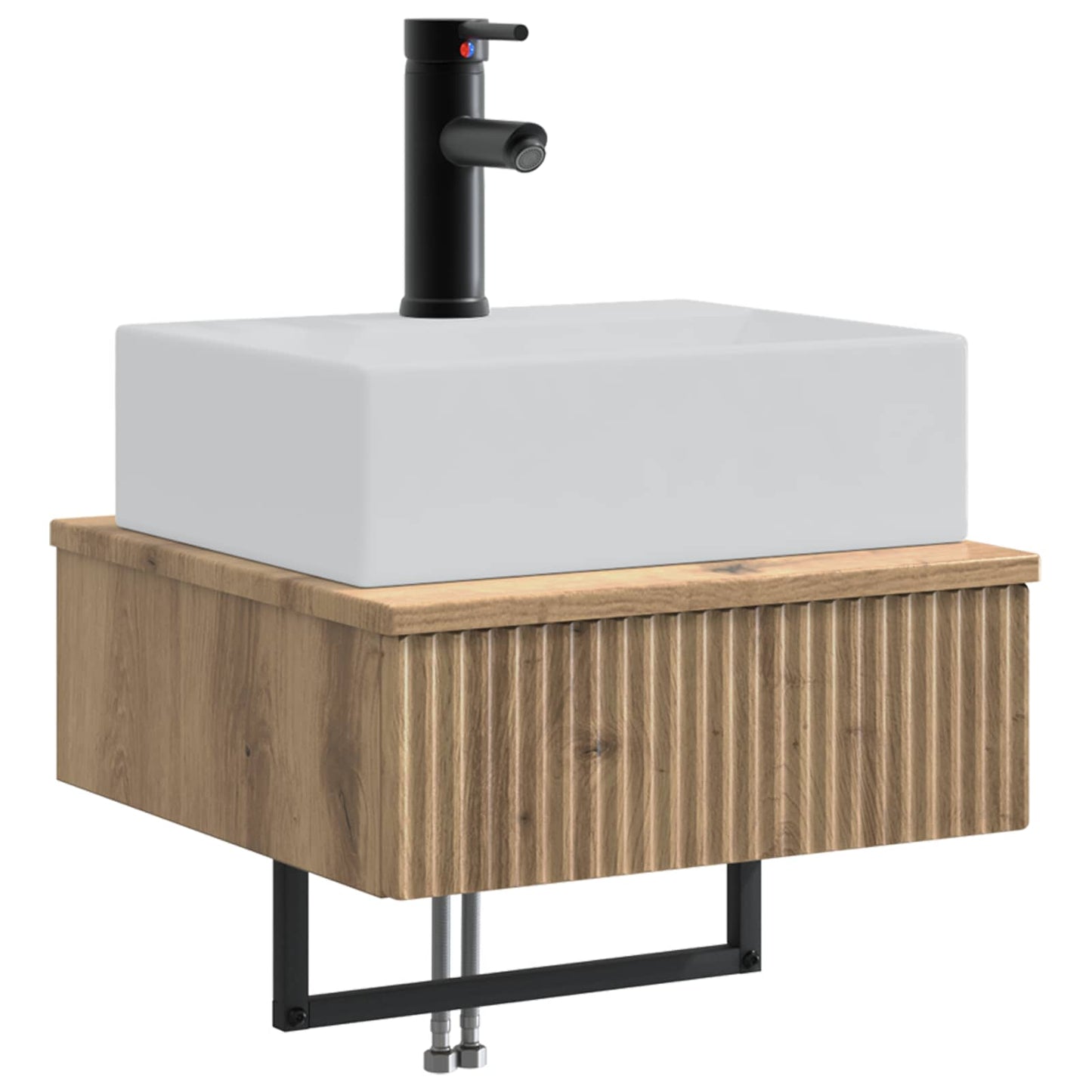 Wall-Mounted Wash Basin Artisan Oak 40 x 41 x 39 cm